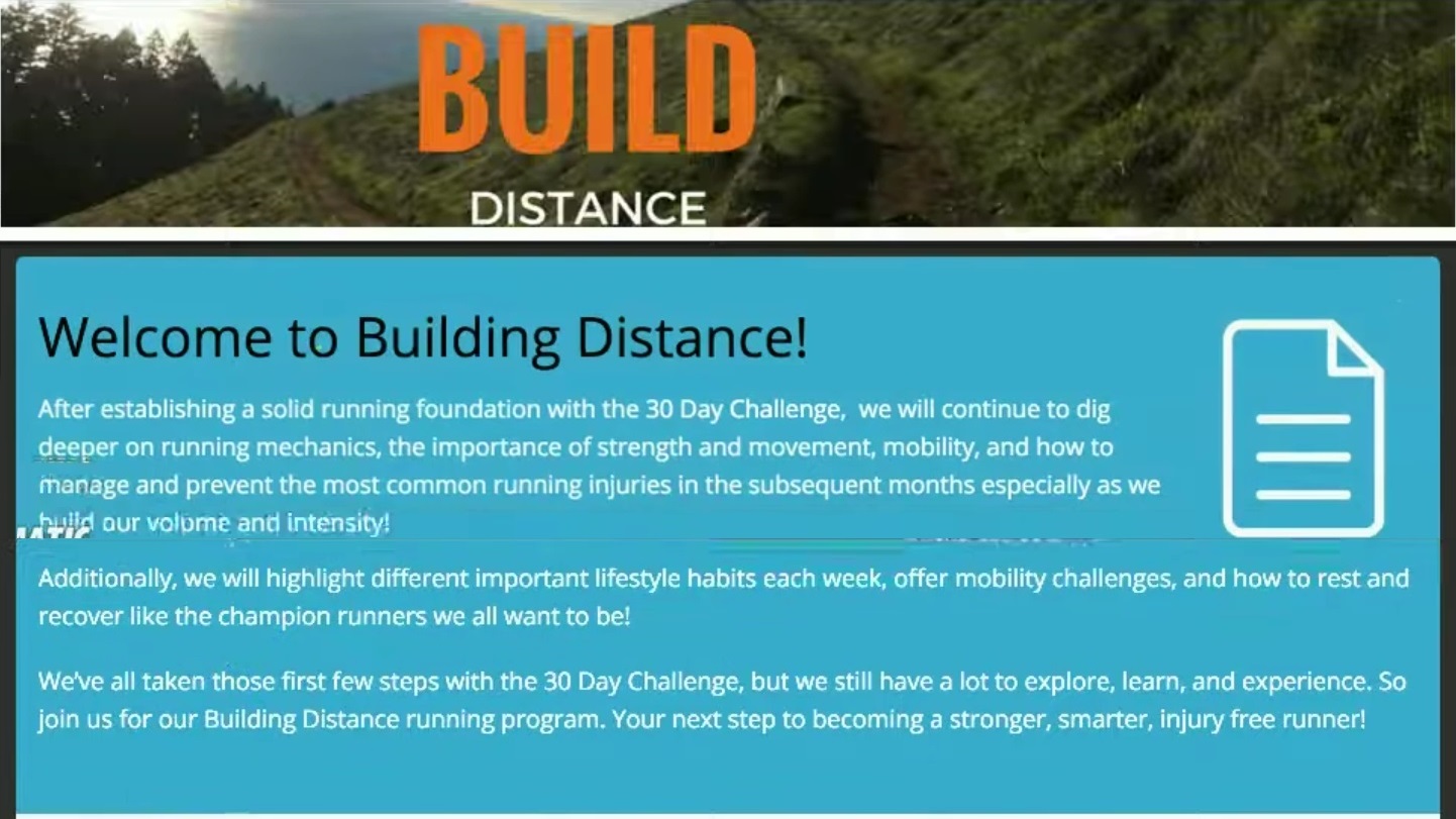 Build Distance Navigation Help