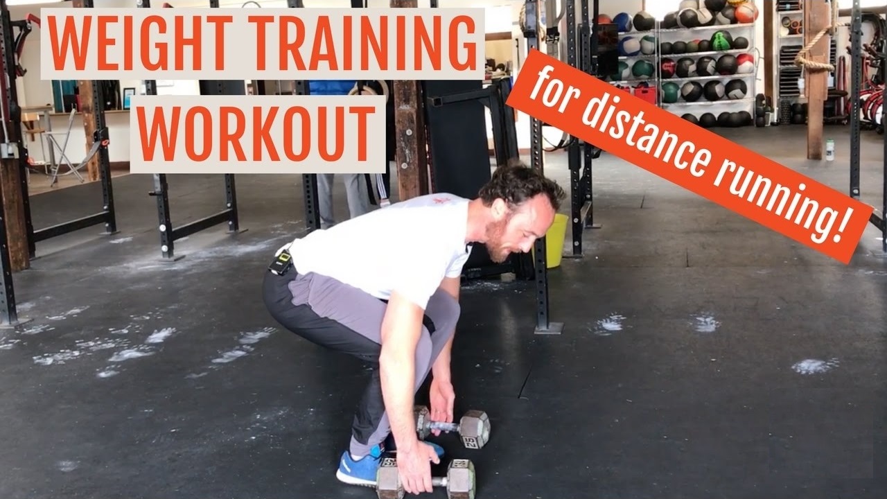 Distance Running Weight Training Workout With Dumbbells